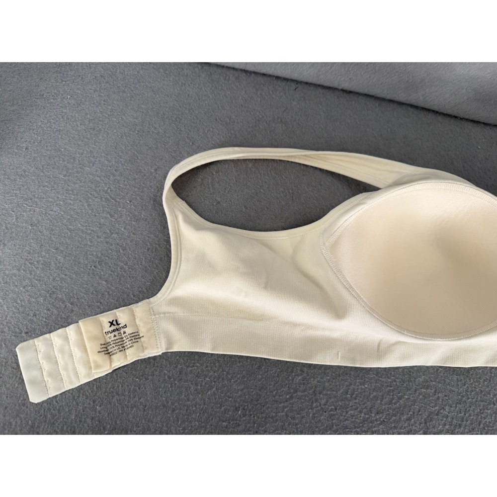 Truekind Daily Comfort Wirefree Shaper Bra Size XL Beige Sculpted Minimalist * - Picture 6 of 11